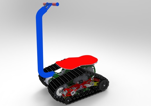 全地形履带越滑板车结构缩略图